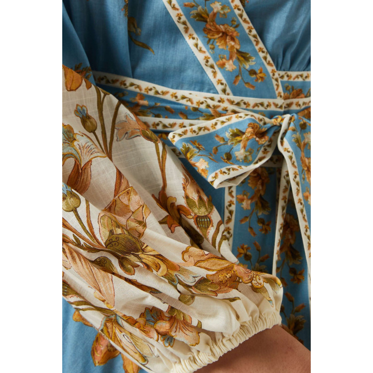 Zimmermann - Chintz Wrap Midi Dress in Cotton