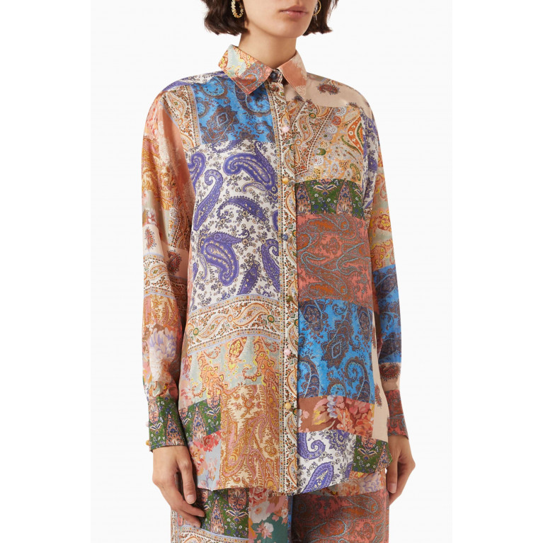 Zimmermann - Devi Manstyle Shirt in Silk
