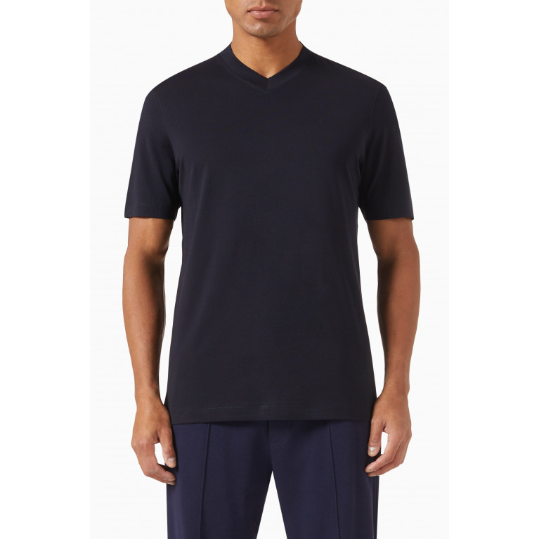Brunello Cucinelli - V-neck Slim-fit T-shirt in Cotton Jersey