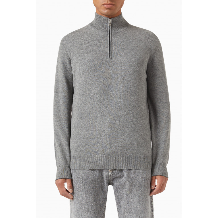 Brunello Cucinelli - Zip-turtleneck Sweater in Cashmere
