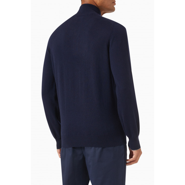 Brunello Cucinelli - Zip-turtleneck Sweater in Cashmere