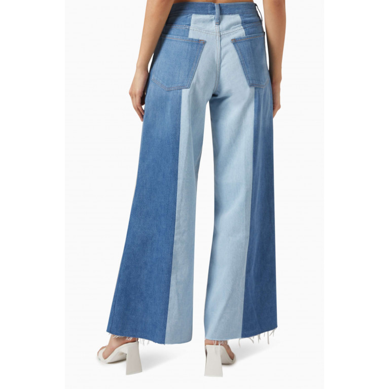 Frame - Split Seam Wide-leg Jeans in Denim