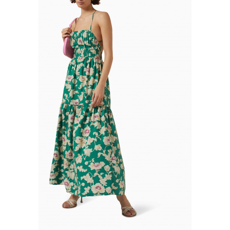 Posse - Alexis Floral Maxi Dress in Cotton