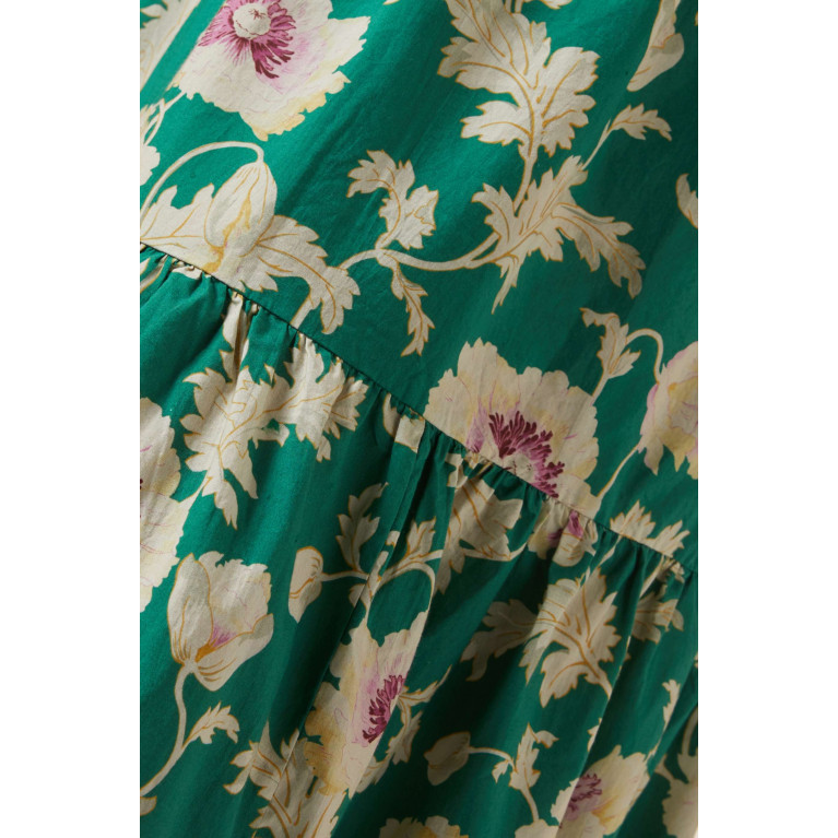 Posse - Alexis Floral Maxi Dress in Cotton
