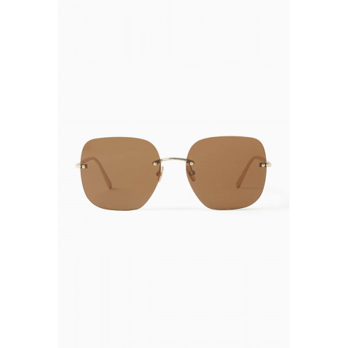 Jimmy Fairly - The Pia Square Sunglasses in Metal