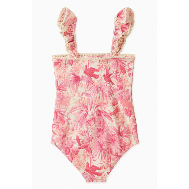 Zimmermann - Ginger Bandeau One-piece Swimsuit in Nylon-blend