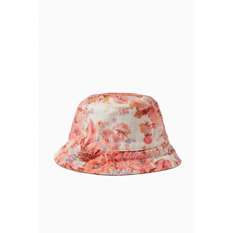 Zimmermann - Reversible Floral-print Bucket Hat in Cotton Multicolour