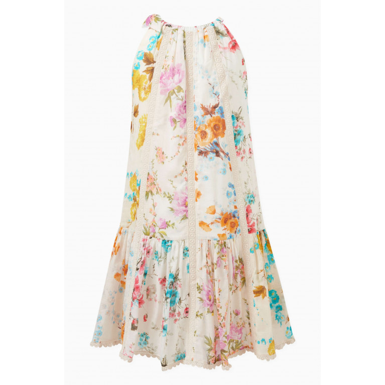 Zimmermann - Floral-print Halcyon Halter Dress in Cotton