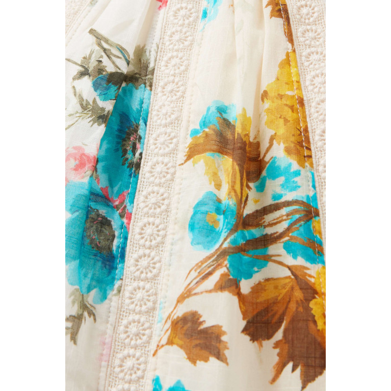 Zimmermann - Floral-print Halcyon Halter Dress in Cotton