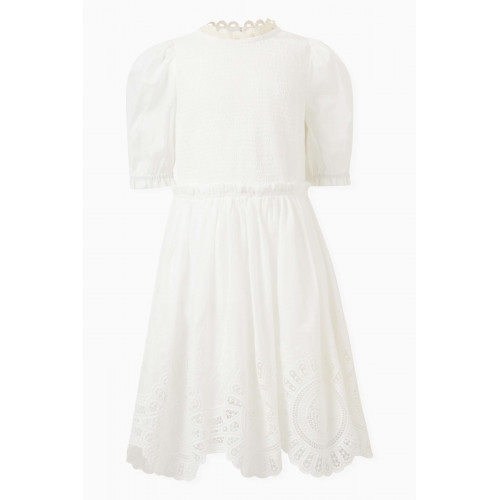Zimmermann - Halycon Embroidered Dress in Cotton