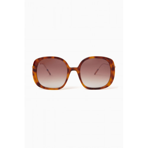 Jimmy Fairly - Marilu Oversized Sunglasses in Acetate & Metal Multicolour
