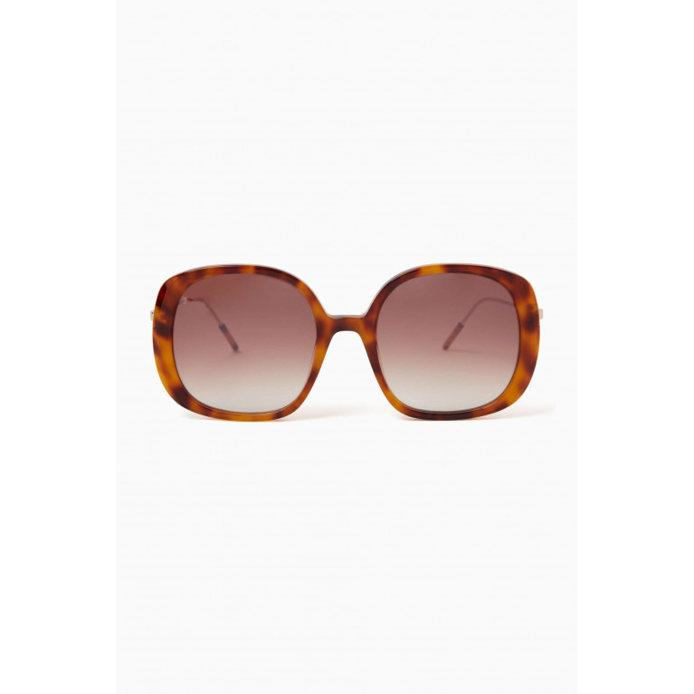 Jimmy Fairly - Marilu Oversized Sunglasses in Acetate & Metal Multicolour