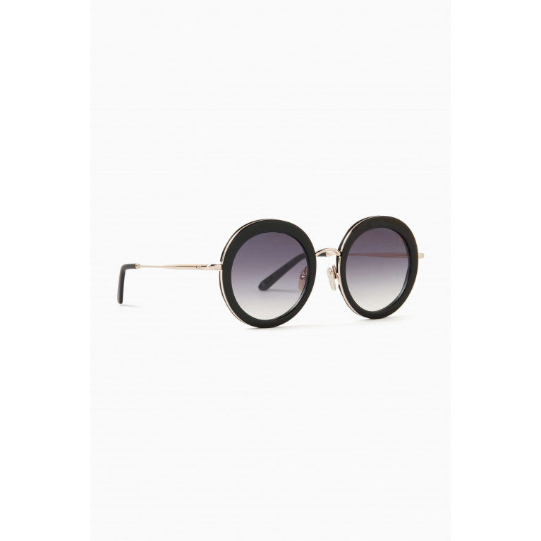 Jimmy Fairly - The Gina Round Sunglasses in Acetate & Metal