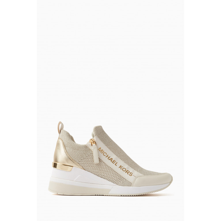 MICHAEL KORS - Willis Wedge Sneakers in Stretch-knit