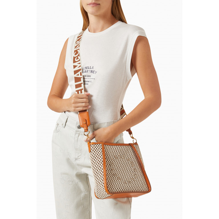 Stella McCartney - Mini Stella Logo Shoulder Bag in Rope Mesh