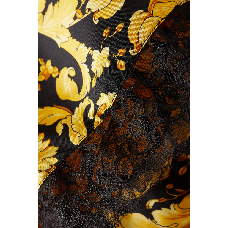 Versace - Barocco-print Cami Top in Silk-twill