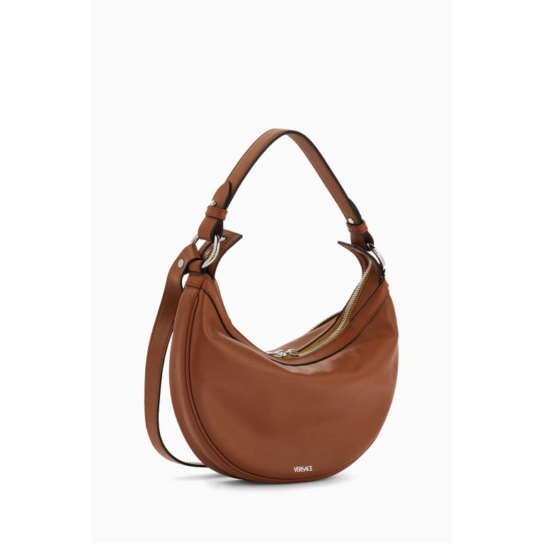 Versace - SmallRepeat Hobo Bag in Leather