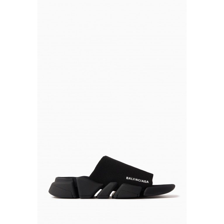 Balenciaga - Speed 2.0 Slide Sandals in Recycled Knit