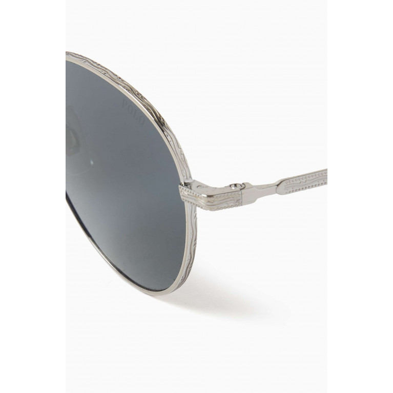 Polo Ralph Lauren - Round Sunglasses in Metal