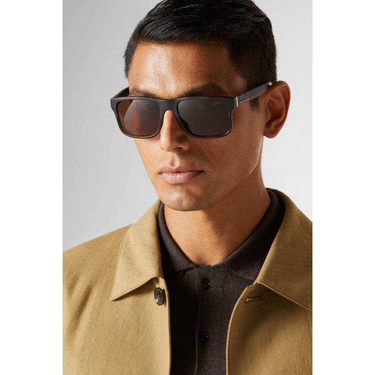 Polo Ralph Lauren - Rectangular Sunglasses in Acetate
