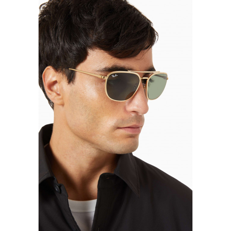 Ray-Ban - RB3708 Round Sunglasses in Metal