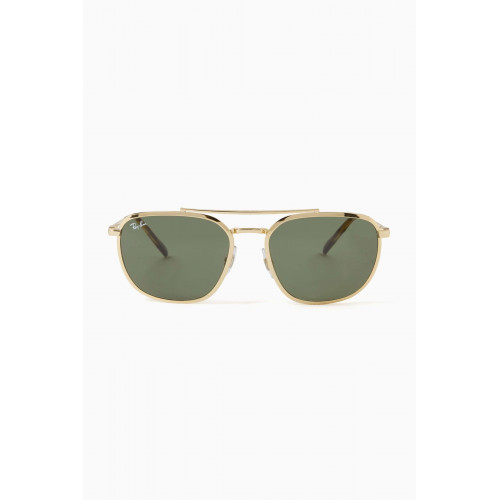 Ray-Ban - RB3708 Round Sunglasses in Metal