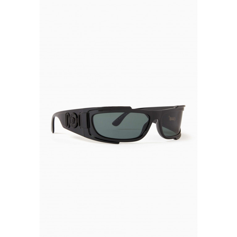 Versace - Medusa Biggie Shield Sunglasses in Acetate