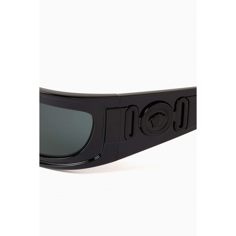 Versace - Medusa Biggie Shield Sunglasses in Acetate