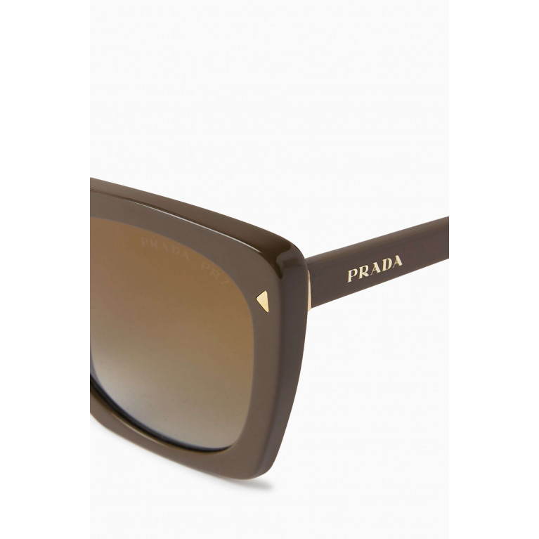 Prada - Loden Square Sunglasses in Acetate