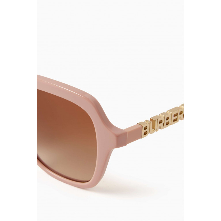Burberry - Oversized Square Sunglasses in Acetate