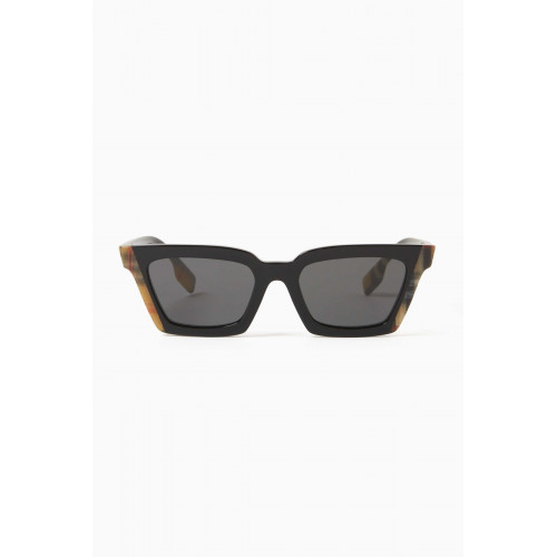 Burberry - Vintage Check Square Sunglasses in Acetate
