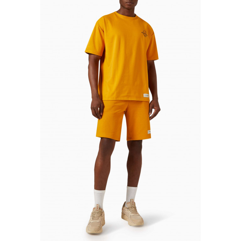The Giving Movement - Lounge Shorts in Organic Cotton-blend Yellow