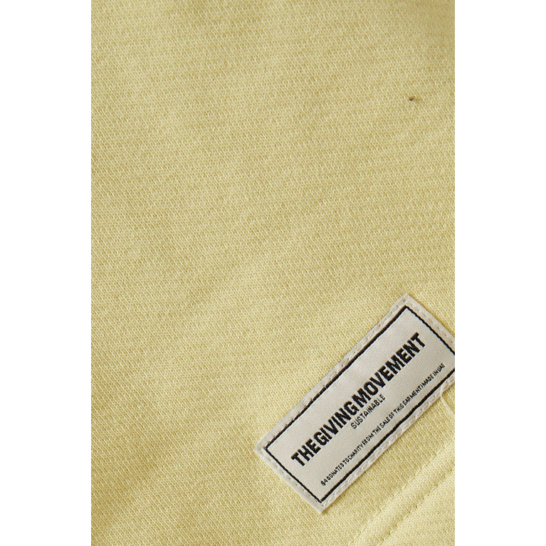 The Giving Movement - Lounge Shorts in Organic Cotton-blend Yellow