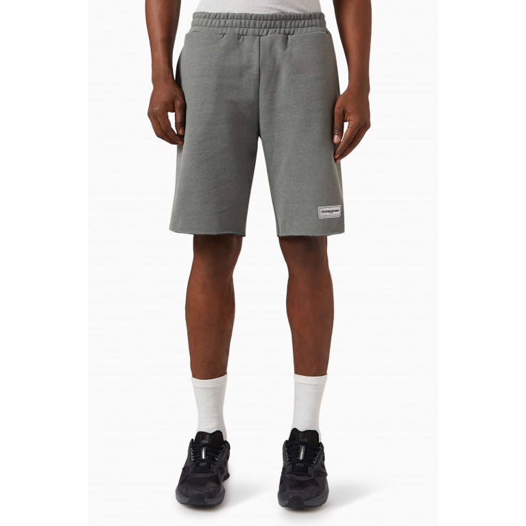 The Giving Movement - Washed Roll-edge Shorts in Organic Cotton Grey