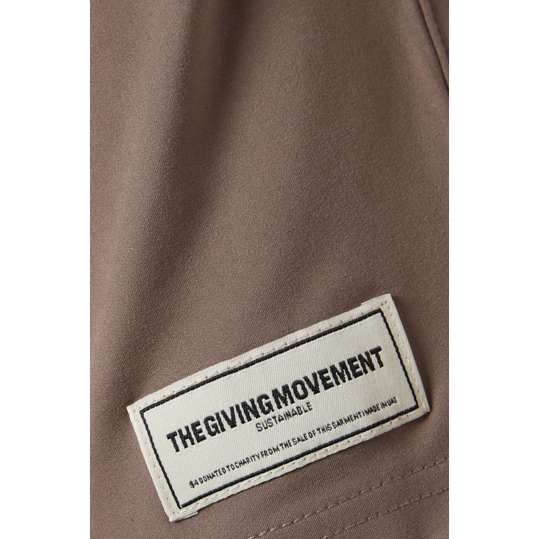 The Giving Movement - Single-layer Shorts in Light Softskin100© Brown