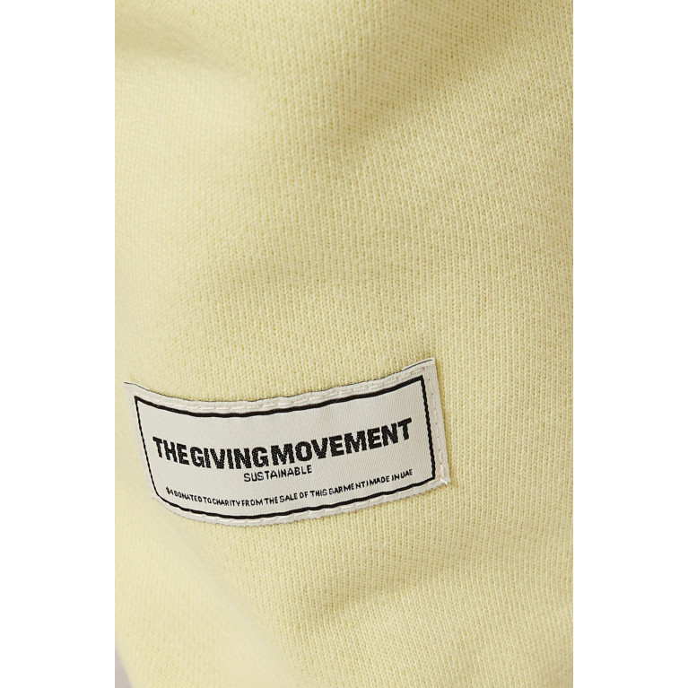 The Giving Movement - Logo Sweatpants in Organic Cotton-blend Yellow