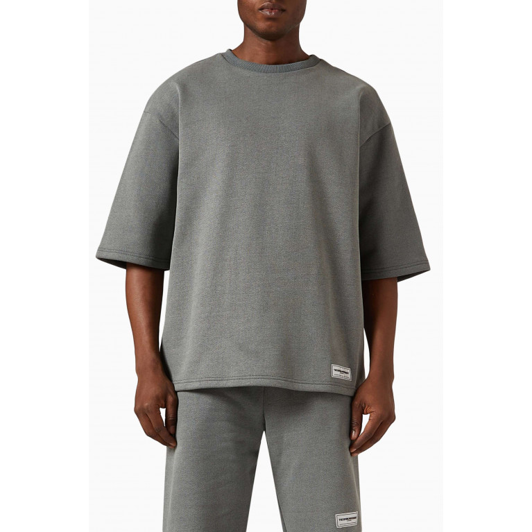 The Giving Movement - Washed Oversized T-shirt in Organic Cotton Grey