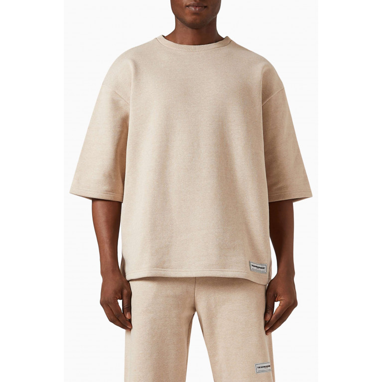 The Giving Movement - Washed Oversized T-shirt in Organic Cotton Neutral