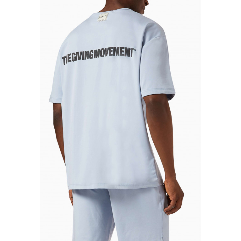 The Giving Movement - Oversized T-shirt in Light Softskin100© Blue