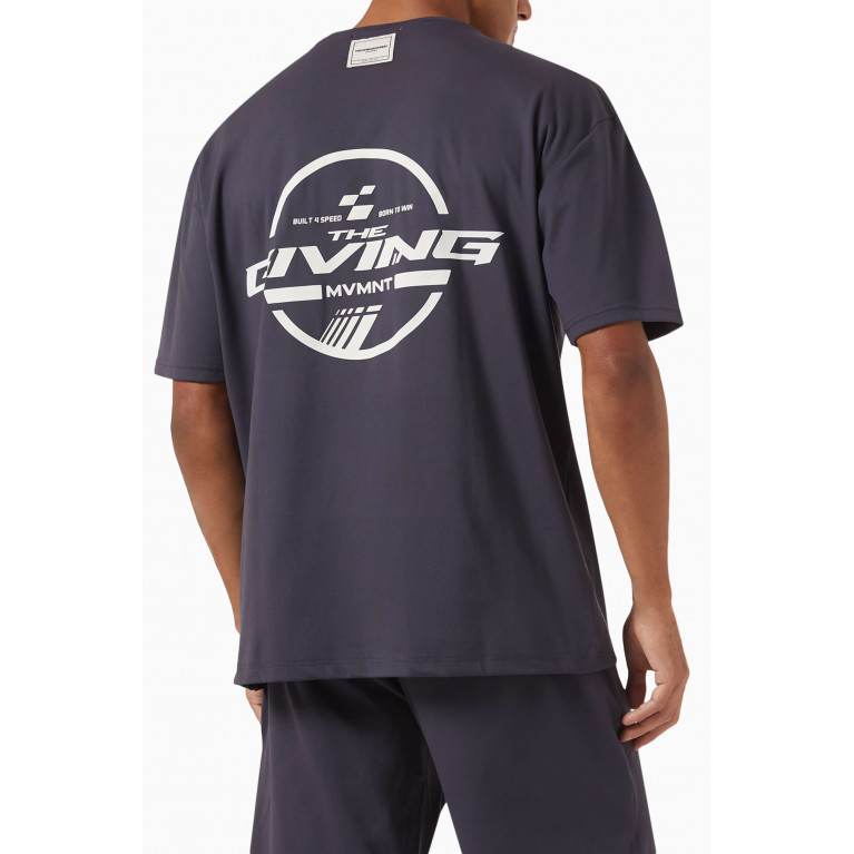 The Giving Movement - Oversized Racer T-shirt in Light Softskin100© Grey