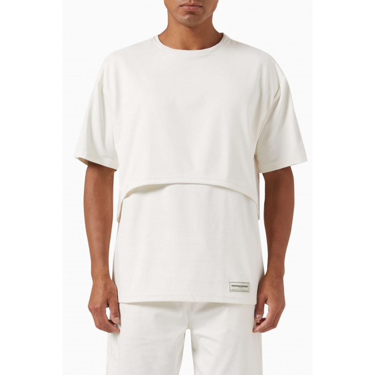 The Giving Movement - Oversized Double-layer T-shirt in Light Softskin100© Neutral