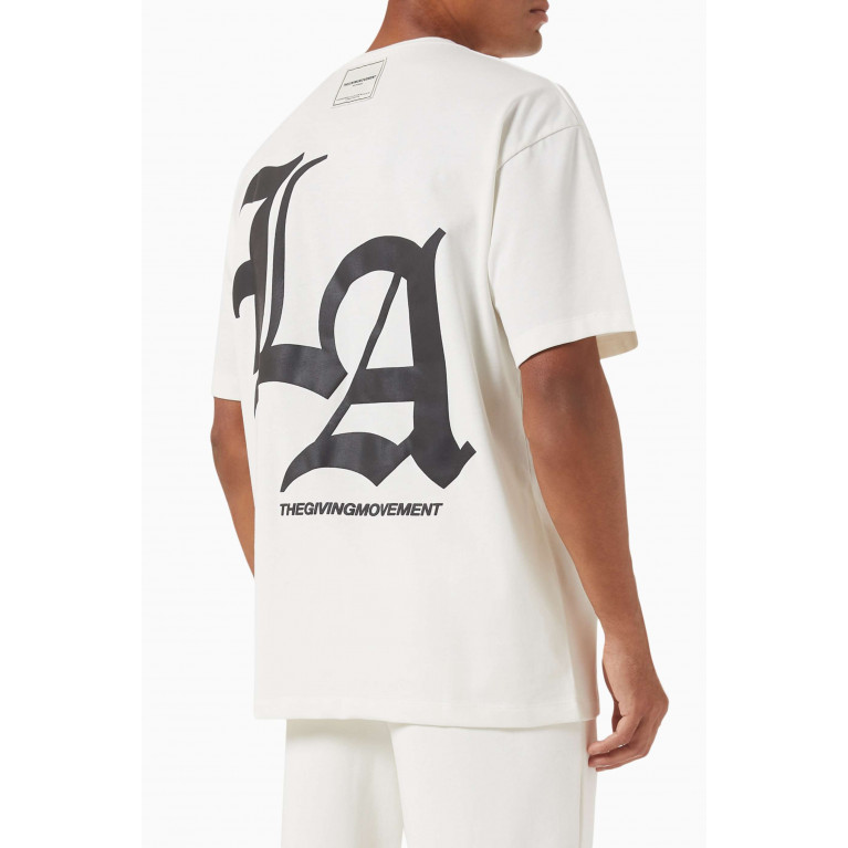 The Giving Movement - Oversized LA T-shirt in Cottonsey100© Neutral