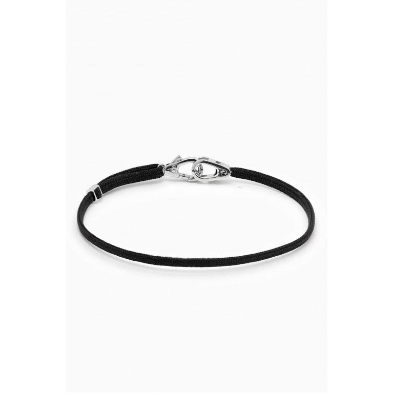 Miansai - Caden Pull Bracelet in Sterling Silver Black