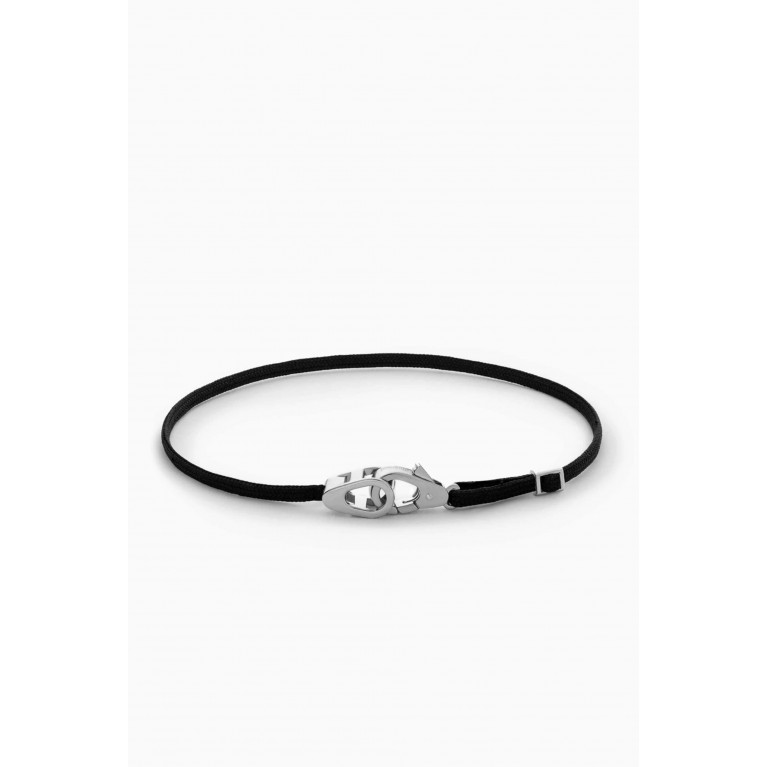 Miansai - Caden Pull Bracelet in Sterling Silver Black
