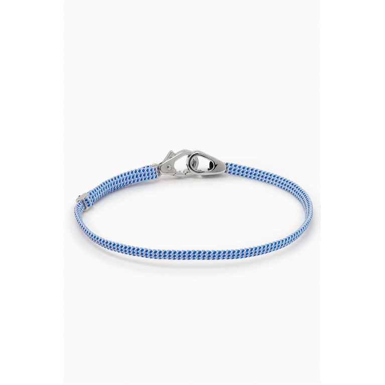 Miansai - Caden Pull Bracelet in Sterling Silver Blue