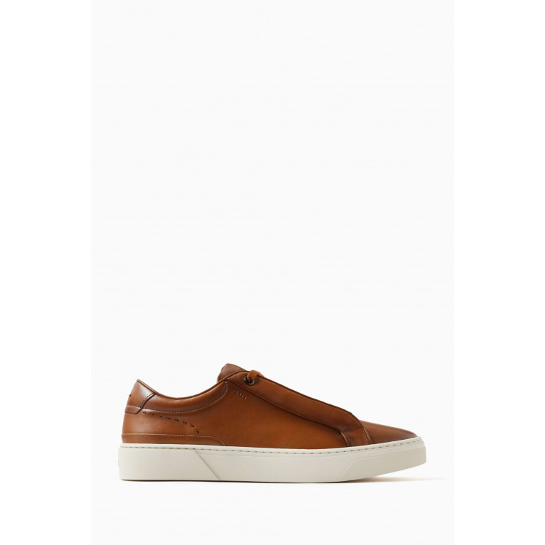 Boss - Gary Tenn Lace-up Sneakers in Leather