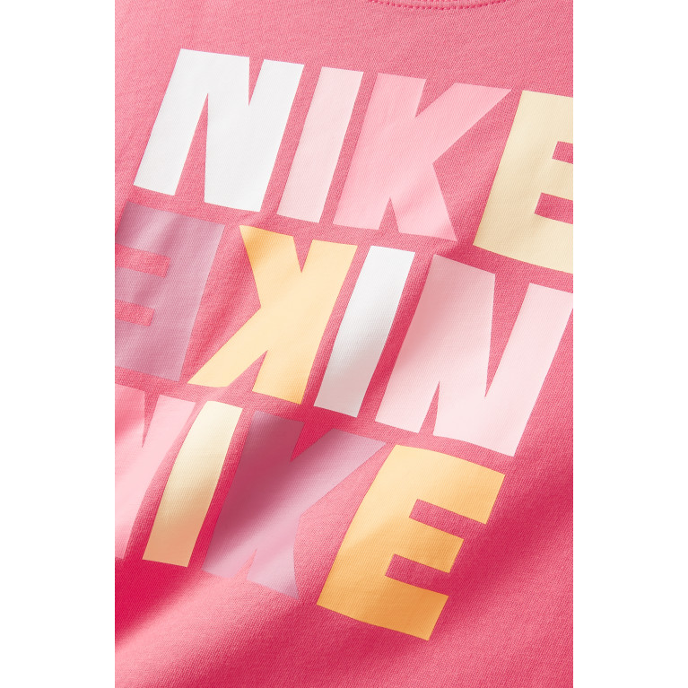Nike - Logo Print Boxy T-shirt in Cotton Blend
