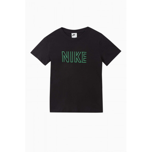 Nike - Graphic Logo Print T-shirt in Cotton Jersey