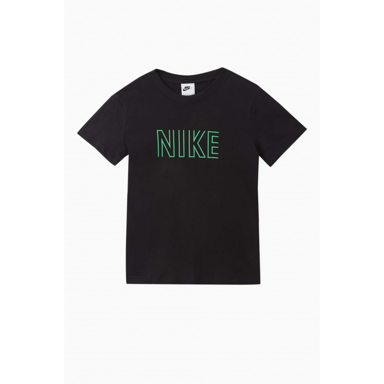 Nike - Graphic Logo Print T-shirt in Cotton Jersey