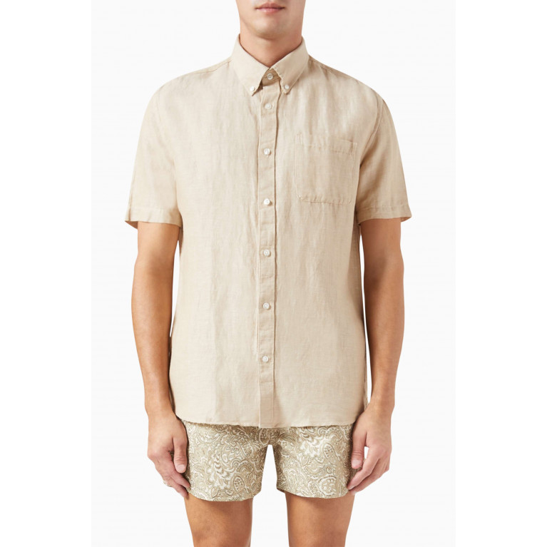 Selected Homme - Regrick Shirt in Linen Neutral